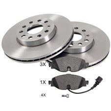Bromssats Fram (288 mm) VAG