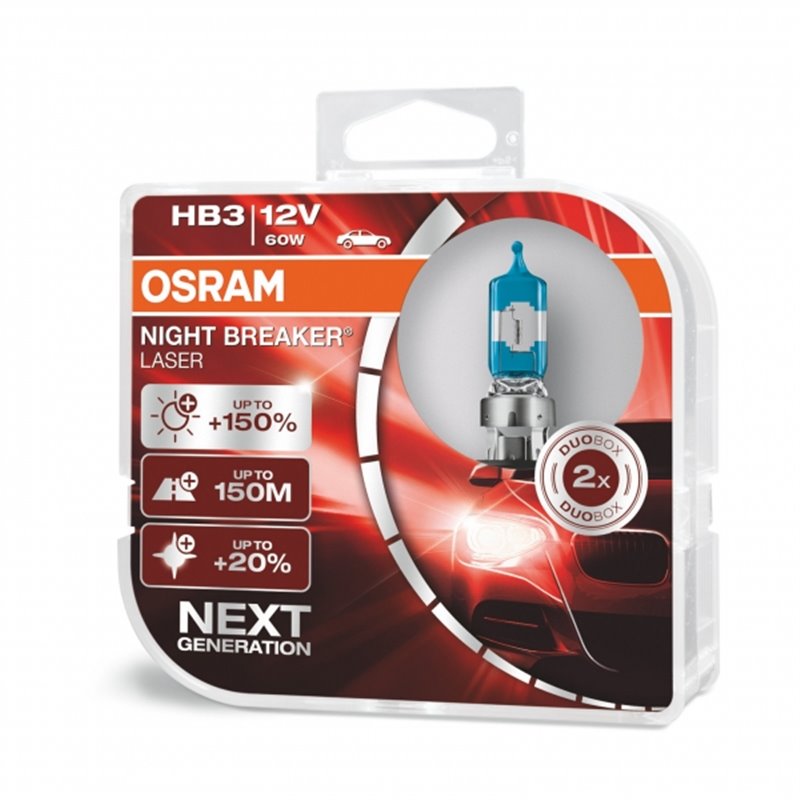HB3 OSRAM 12V NB LASER - NEXT GENERATION 2-Pack HB3 OSRAM 12V NB LASER - NEXT GENERATION 2-Pack