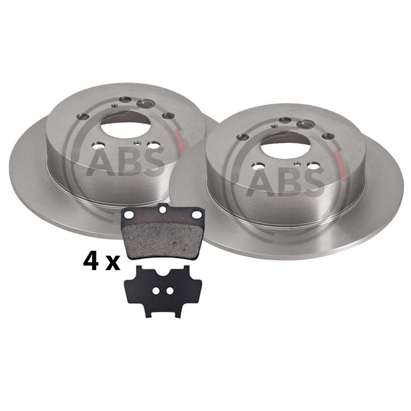Bromssats Bak RAV4 II 01-06