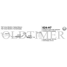 Sportsystem 2,5" Volvo 760 Turbo Multilink