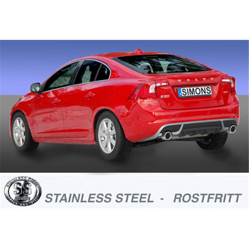 Sportsystem VOLVO S60/V60 10- (Rak rÃ¶rdragning med)