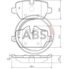 Bromssats bak (296 mm) BMW
