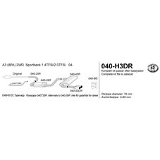 Sportsystem AUDI A3 (8PA) 2WD Sportback 1.4TFSi/2.0TFSi 04-