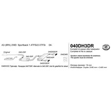 Sportsystem AUDI A3 (8PA) 2WD Sportback 1.4TFSi/2.0TFSi 04-