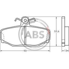 Bromsbelägg Bak VOLVO AWD S70/V70/XC70 97-00