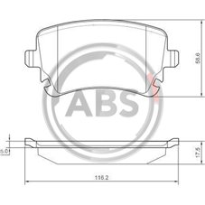 Bromsbelägg Bak VW Transporter T5 (för 294mm skiva)