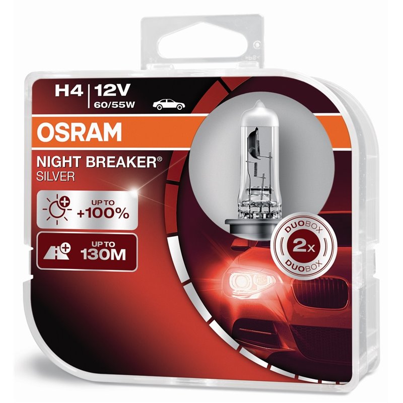 H4 Osram Night Breaker Silver 2-p