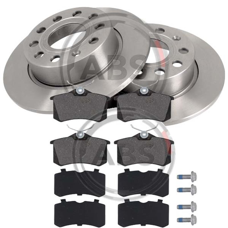 Bromssats Bak (255mm) SEAT Altea/Leon II+III/Toledo III