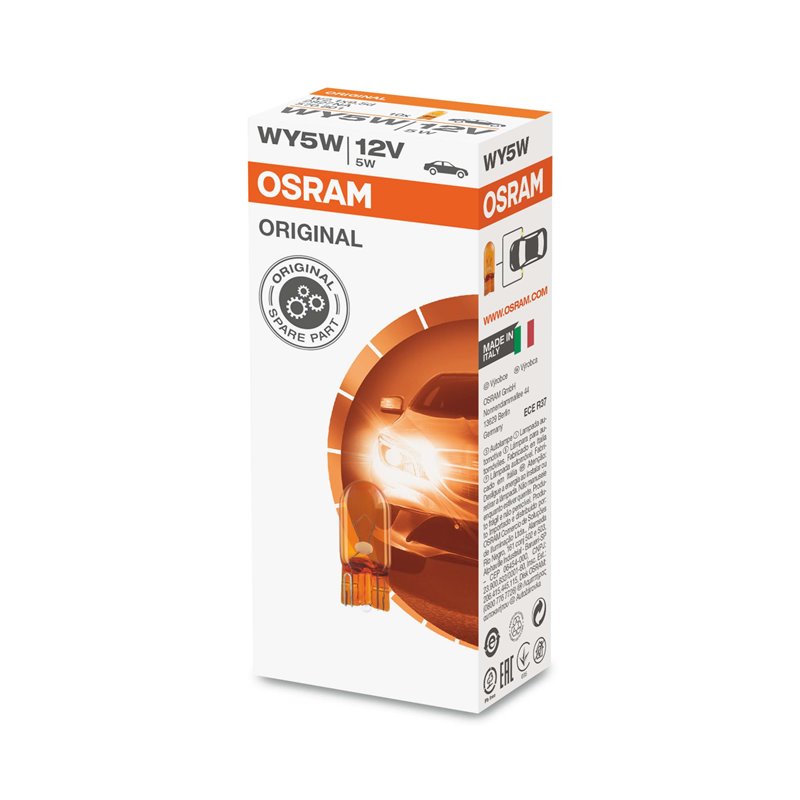 WY5W Osram Glödlampa Gul 10-Pack