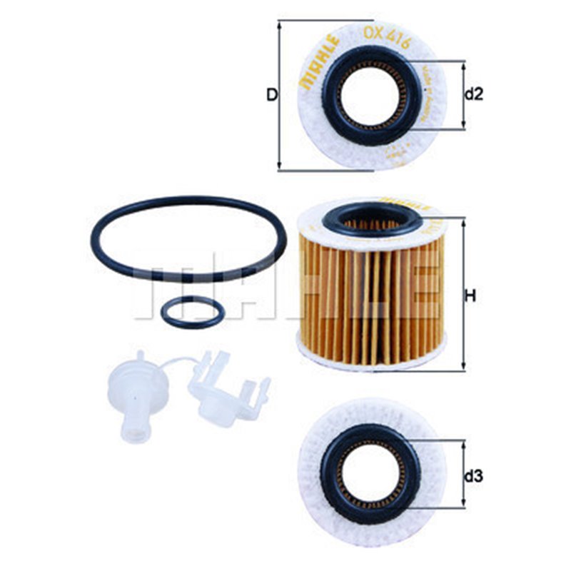 Oljefilter Mahle