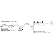 Sportsystem Volvo V40 T4/T5 2WD 5-cyl 2013-2015 Sportsystem Volvo V40 T4/T5 2WD 5-cyl 2013-2015