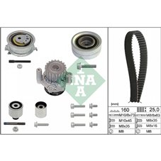 Kamremssats med vattenpump INA