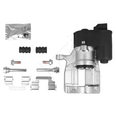 Bromsok bak vänster VOLVO S60 II/S80 II/V70 III/XC70 III solid skiva elektr. handbr.(med motor)