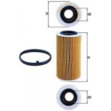 Oljefilter Mahle VOLVO D3/D4/D5