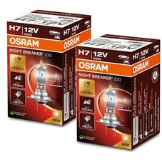 H7 OSRAM 12V NIGHT BREAKER +220% - 2-Pack