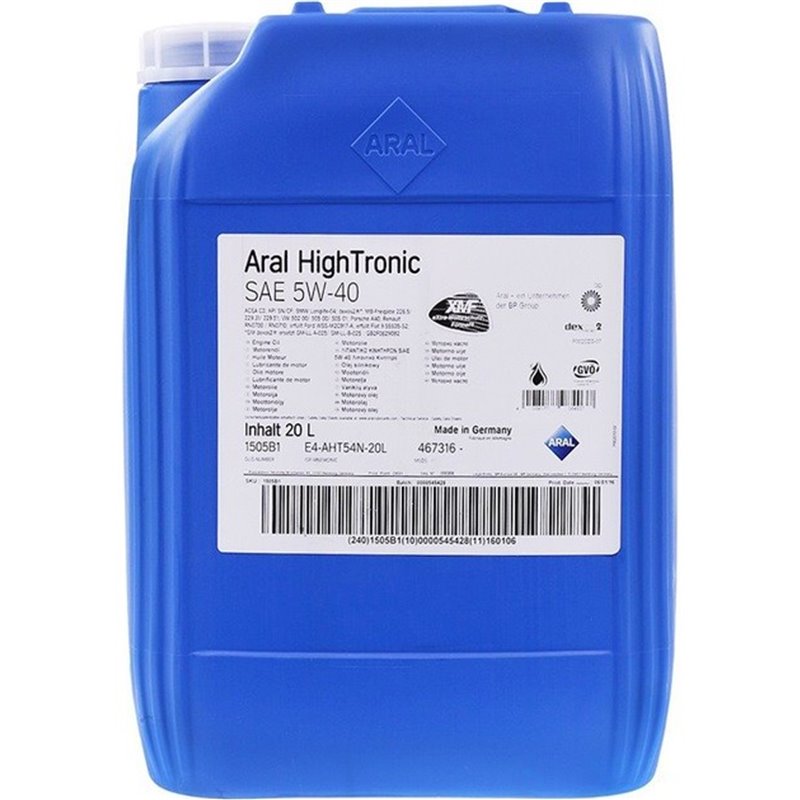 ARAL 5W-40 Hightronic 20L