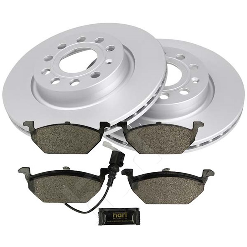 Bromssats Fram (280mm) VW Beetle II/Caddy III/Golf Plus I/Golf V+VI/Jetta V