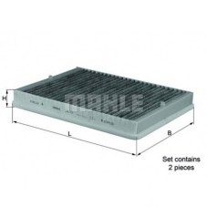 Kupéfilter Kol Mahle 2-Pack